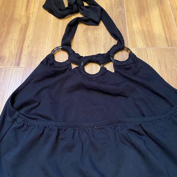 Woman’s cotton black sleeveless summer dress. - Picture 4 of 4